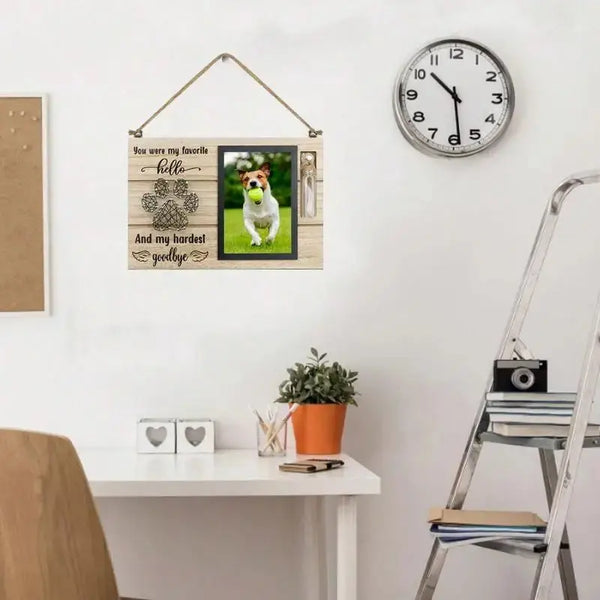 Cadre Photo commémoratif pour animaux de compagnie Ma boutique