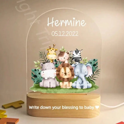 Veilleuse personnalisée bébé, nom personnalisé, Animal, ours, lapin, avec lampe USB, pour chambre à coucher, cadeau d'anniversaire et de noël Cadeaux Personnalisés – Idées Cadeaux Originales & Souvenirs Animaux Décédés