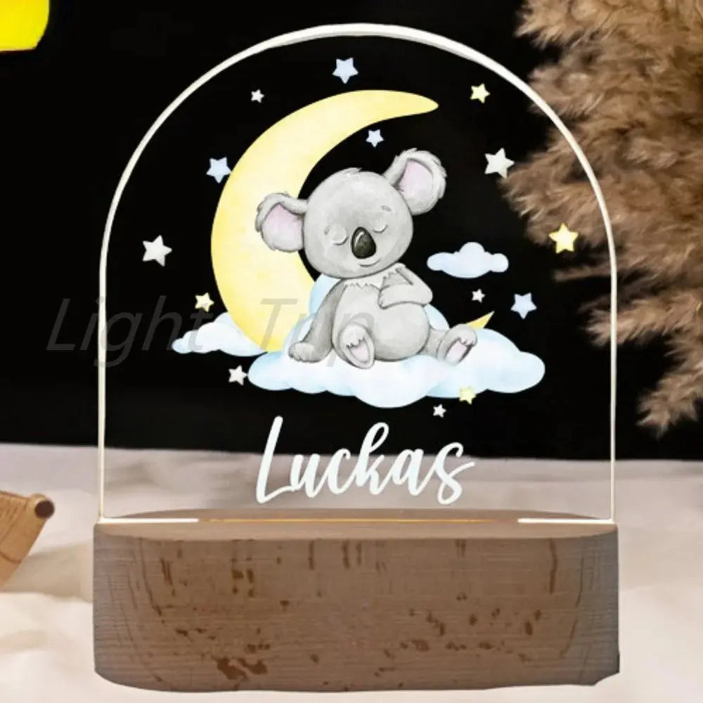 cadeau naissance princesse veilleuse personnalisee