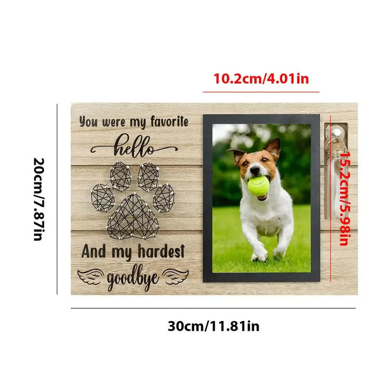 Cadre Photo commémoratif pour animaux de compagnie, souvenir en bois avec urnes pour animaux de compagnie, bouteille pour chiens, cendres, perte de chiens, cadeau de sympathie pour chien, papa, chat, maman Ma boutique