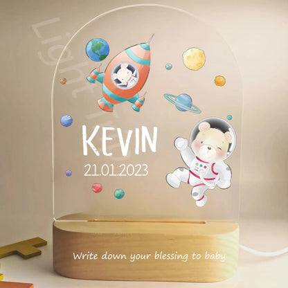 veilleuse bébé personnalisée pour chambre d’enfant