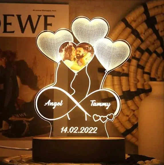 cadeau personnalise photo lumineux