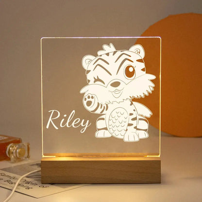 lampe LED USB personnalisable enfant animal
