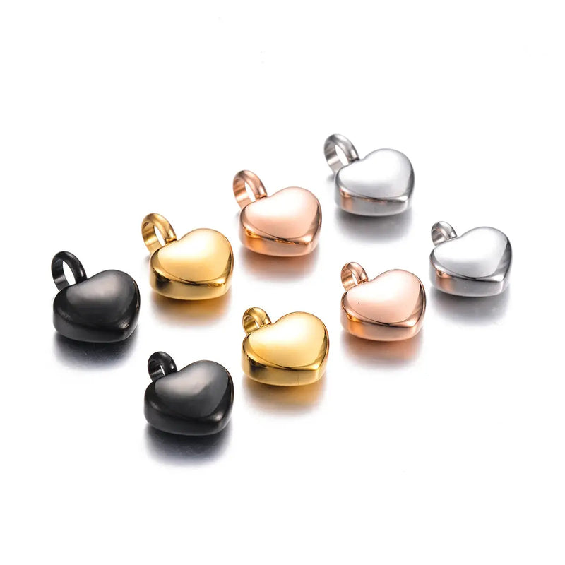 Collier en acier inoxydable, petit cœur avec patte d'animaux de compagnie, breloques pour cendres commémoratives, bijoux pendentif souvenir Ma boutique
