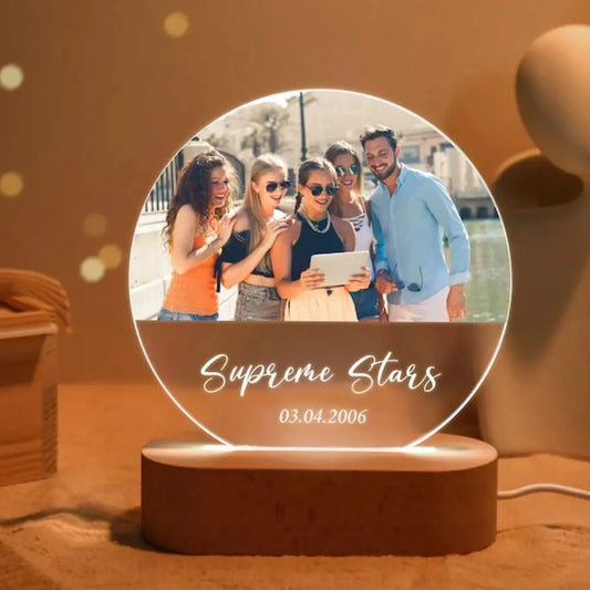 plaque lumineuse photo personnalisee