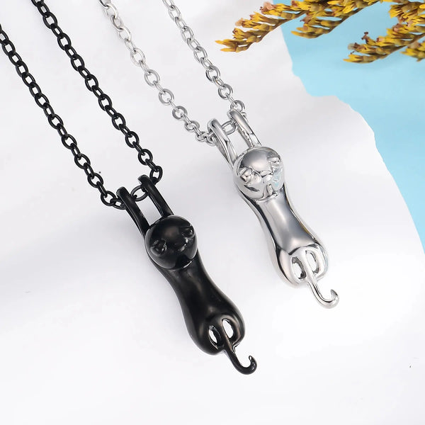 Collier pendentif chat étanche pour cendres, bijoux de crémation, urne mignonne, Keepplex, AMA Ma boutique