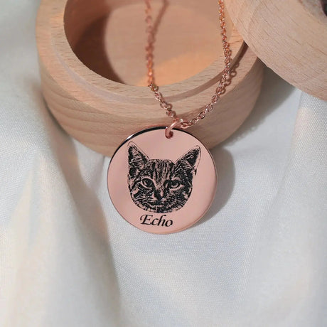 Collier Photo Personnalisé avec Animal Mignon – Souvenir chien décédé Ma boutique