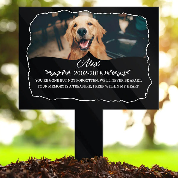 Piquet de jardin commémoratif personnalisé pour chien et chat, marqueur de perte de tombe pour animaux de compagnie, empreintes de pattes, plaque de jardin extérieure, cadeau pour animaux de compagnie Ma boutique
