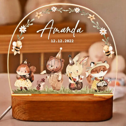 lampe led dinosaure personnalisable chambre enfant