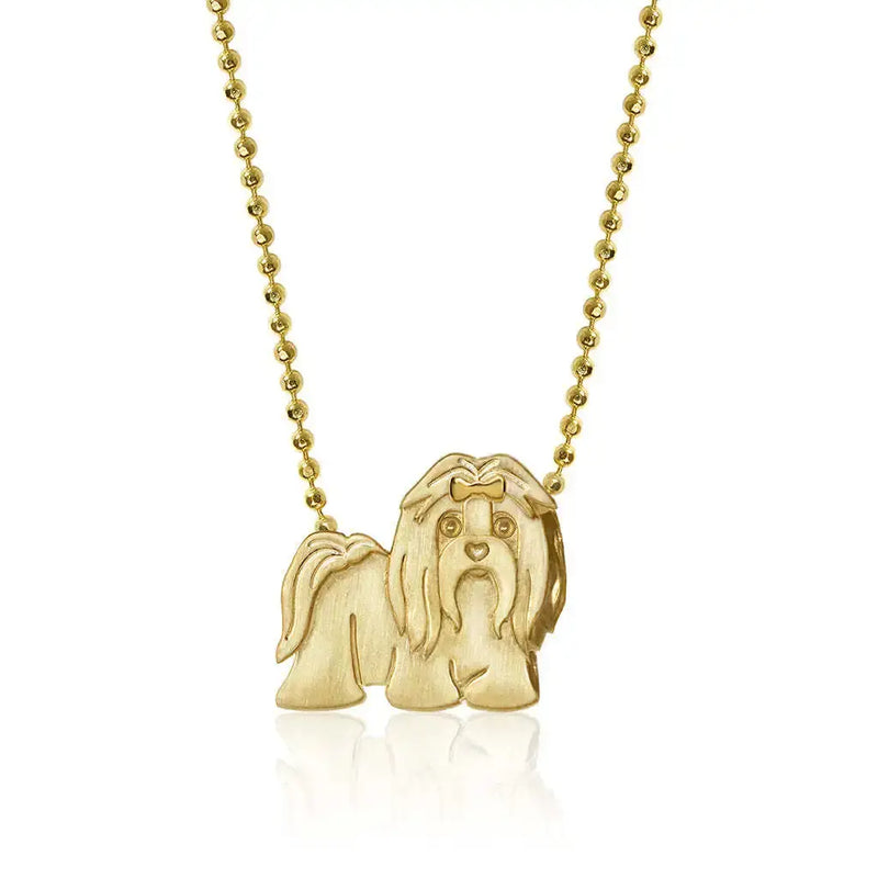 Collier en acier inoxydable pour chiot, pendentif en diamant pour chien, corrida, corgi, caniche, chaîne de clavicule à retention de couleur plaquée or Ma boutique