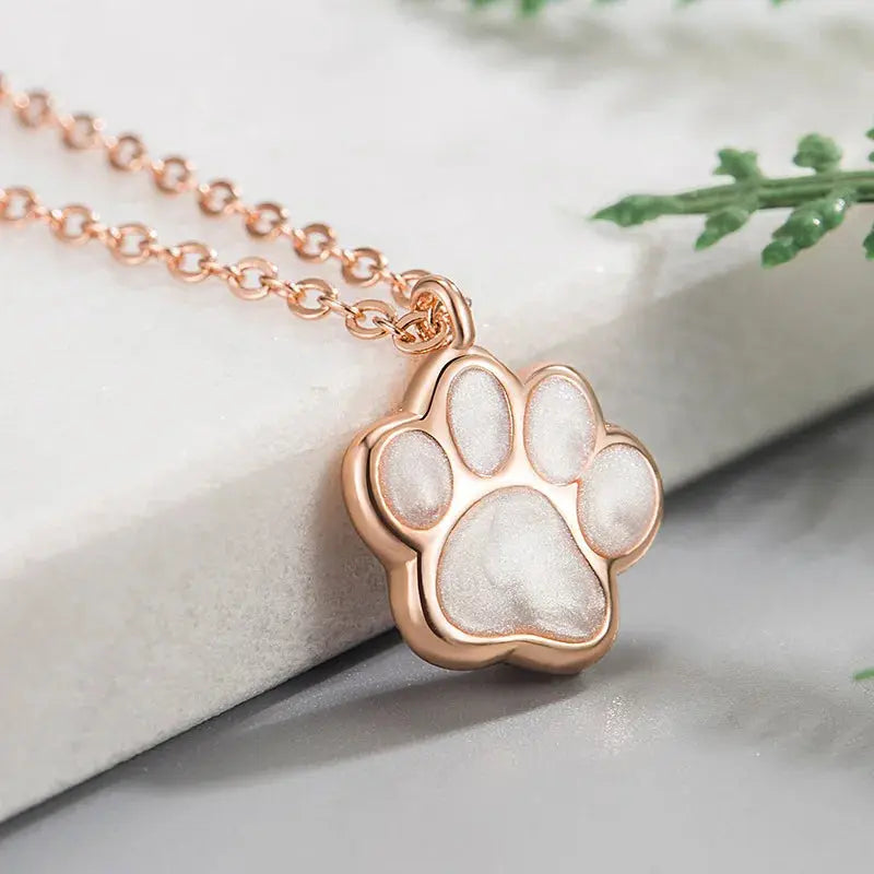 CIAXY – collier avec pendentif empreinte de patte, couleur argent, Rose, or, chien, chat, bijoux à la mode pour femmes Ma boutique