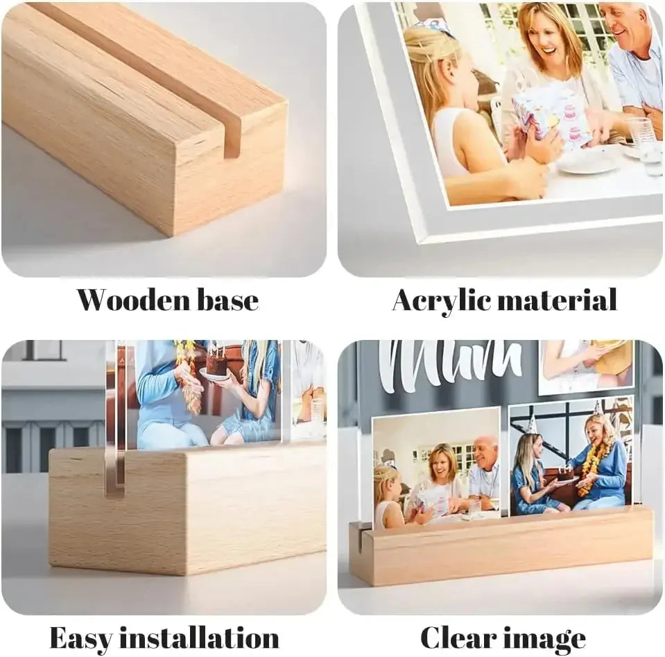 Veilleuse Photo personnalisée animaux de compagnie, cadre personnalisé de noël, cadeau de sympathie pour chat, chien, perte d'animal de compagnie