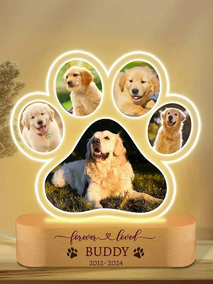 Veilleuse personnalisée commémoratif pour animaux