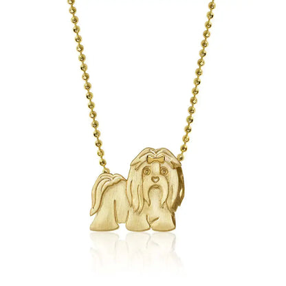 Collier en acier inoxydable pour chiot, pendentif en diamant pour chien, corrida, corgi, caniche, chaîne de clavicule à retention de couleur plaquée or Ma boutique