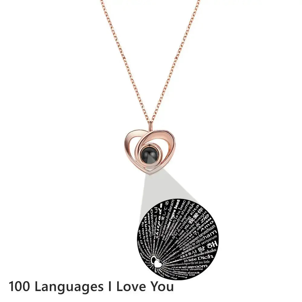 Colliers Photo de Projection personnalisés, collier Photo personnalisé pour femmes, cadeaux pour mères, Collection de mémoire, bijoux en forme de cœur