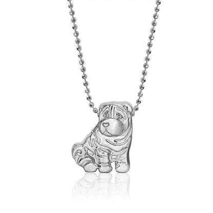 Collier en acier inoxydable pour chiot, pendentif en diamant pour chien, corrida, corgi, caniche, chaîne de clavicule à retention de couleur plaquée or Ma boutique