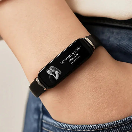 Bracelet Personnalisé Couple Avec Photo -Je T’Aime