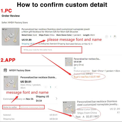 Ensemble de bracelets personnalisés pour couple avec boîte rose, nom personnalisé, barre de date, bijoux pour mari, petit ami, bracelets du jour de Léon pour elle Ma boutique