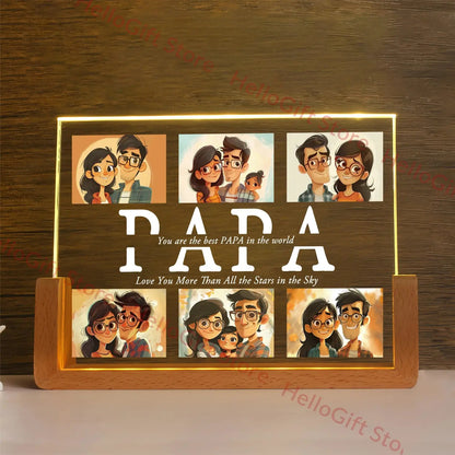 cadeau photo personnalise lampe 3d