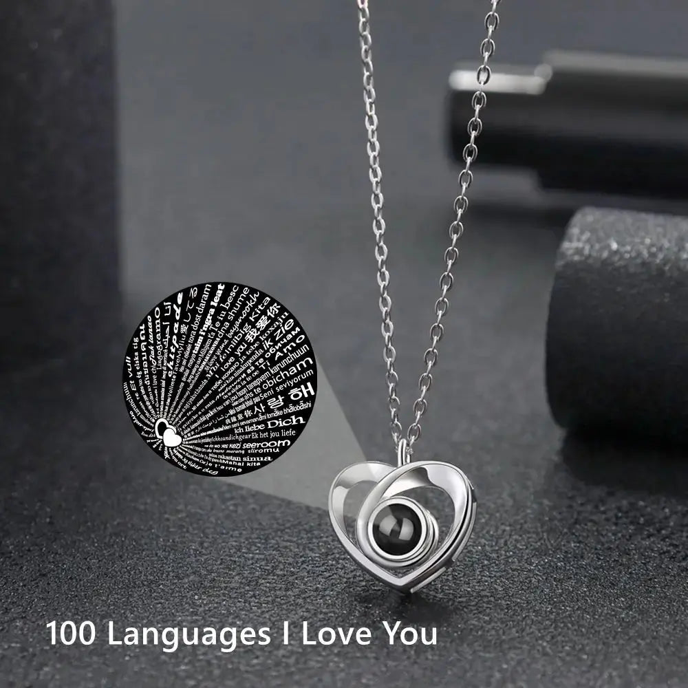 Colliers Photo de Projection personnalisés, collier Photo personnalisé pour femmes, cadeaux pour mères, Collection de mémoire, bijoux en forme de cœur Ma boutique