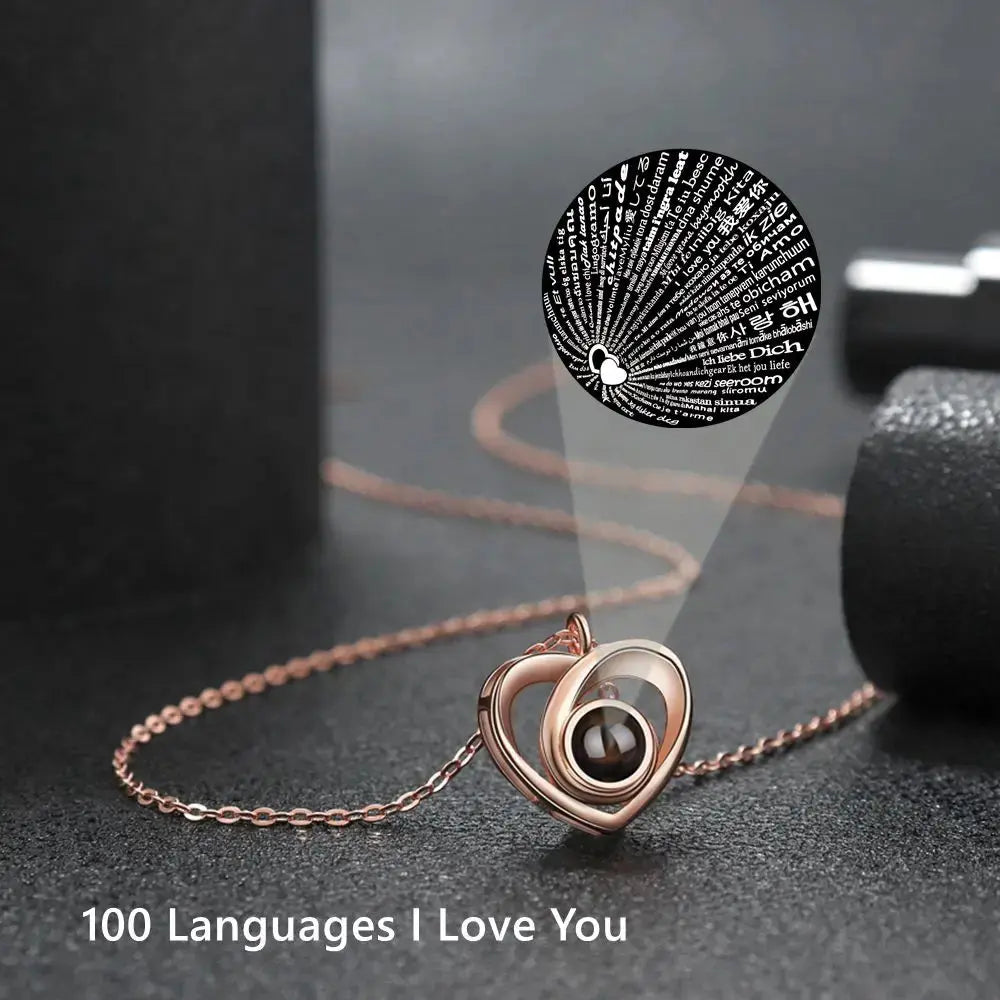 Colliers Photo de Projection personnalisés, collier Photo personnalisé pour femmes, cadeaux pour mères, Collection de mémoire, bijoux en forme de cœur Ma boutique