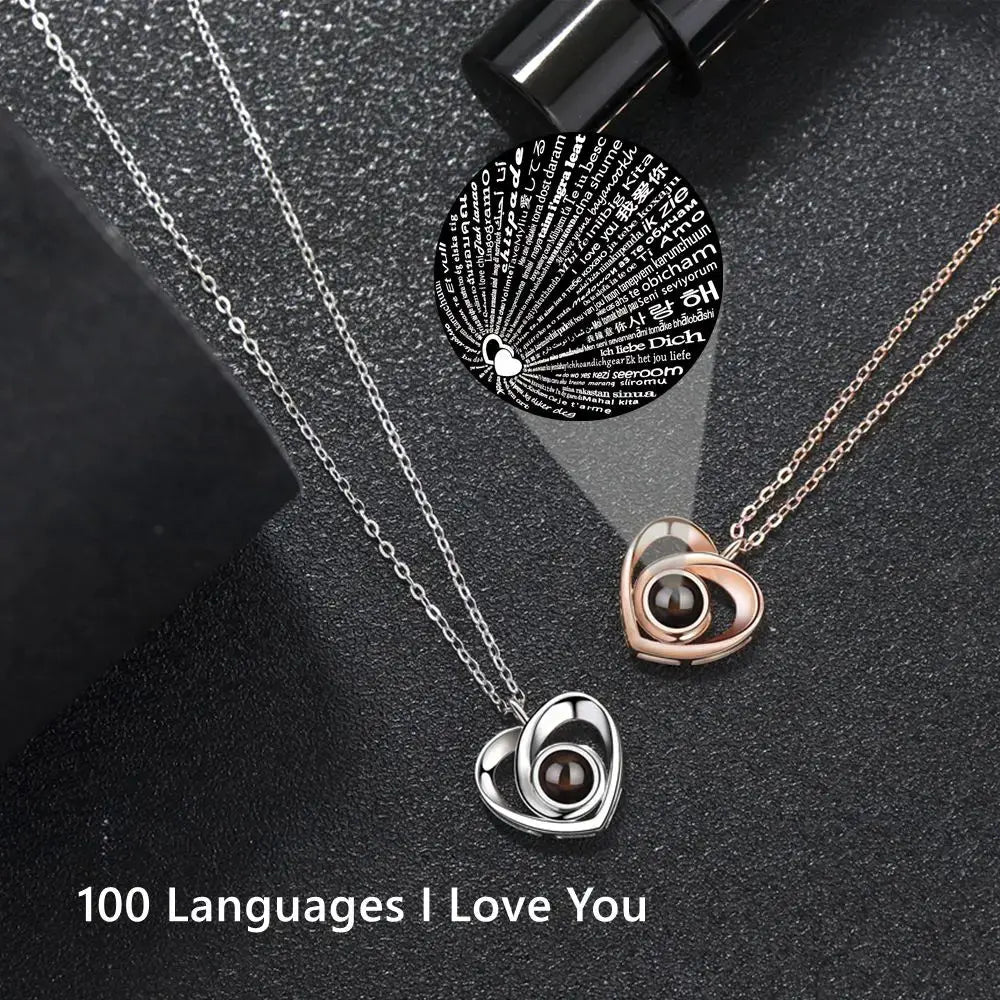 Colliers Photo de Projection personnalisés, collier Photo personnalisé pour femmes, cadeaux pour mères, Collection de mémoire, bijoux en forme de cœur Ma boutique