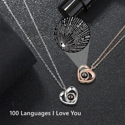 Colliers Photo de Projection personnalisés, collier Photo personnalisé pour femmes, cadeaux pour mères, Collection de mémoire, bijoux en forme de cœur Ma boutique