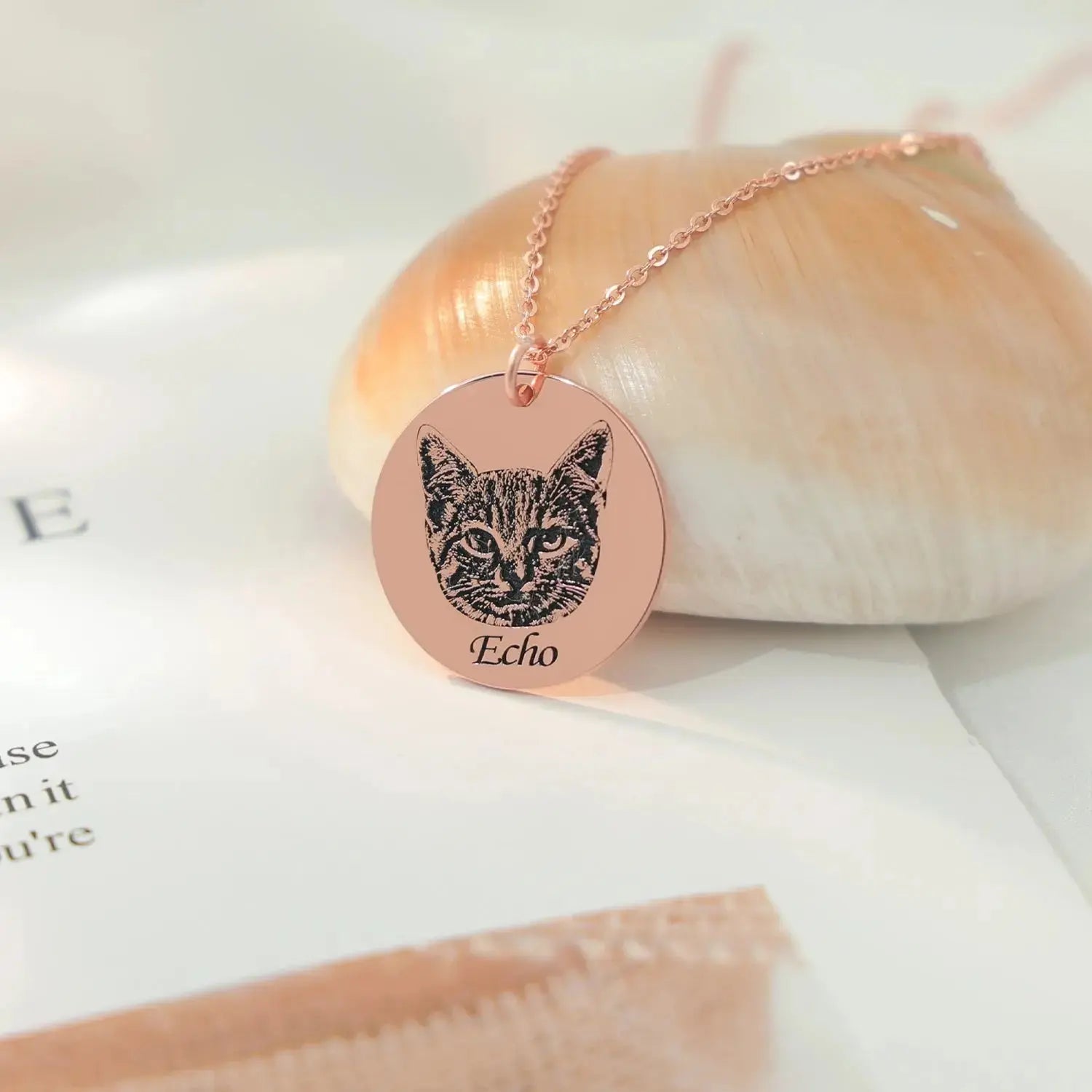 Collier Photo Personnalisé avec Animal Mignon