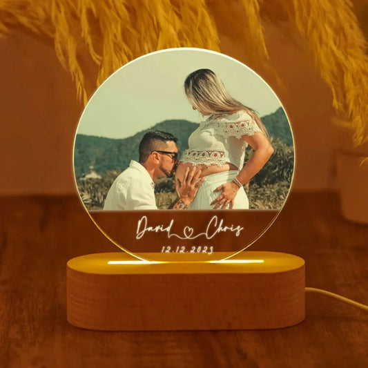 lampe de bureau personnalisee photo led