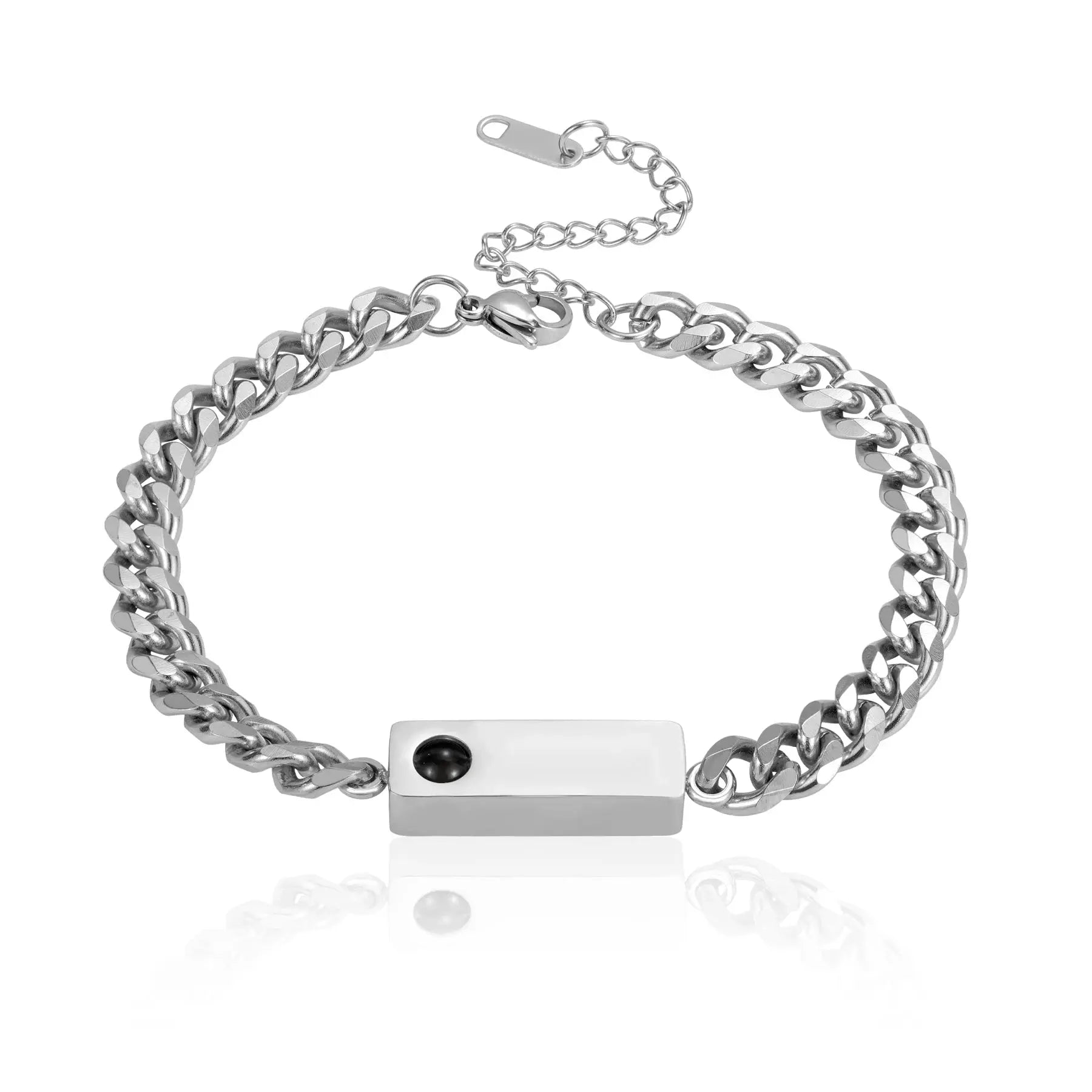 Bracelet Photo de Projection personnalisé, pendentif avec nom personnalisé, Photo de Couple, cadeau d'anniversaire pour petit ami et mari Ma boutique