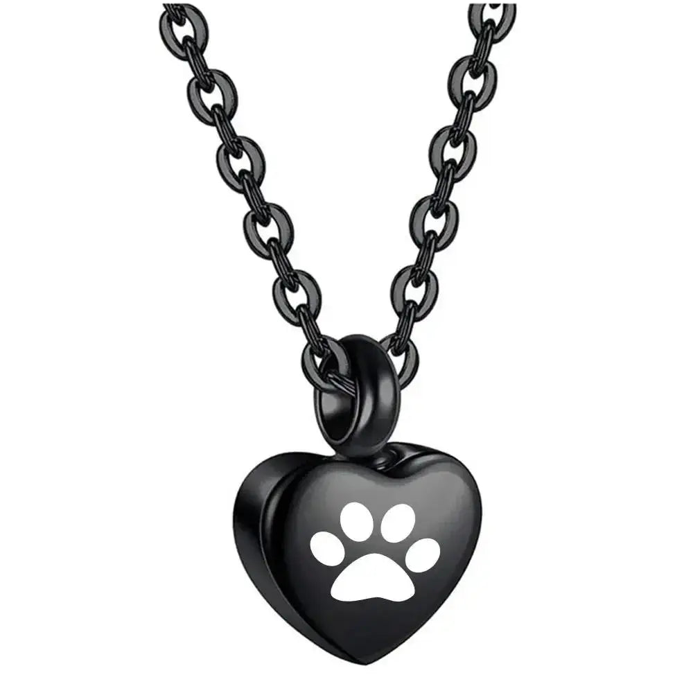 pendentif cœur patte chien