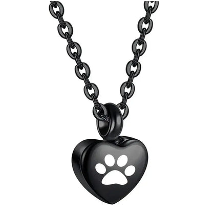 pendentif cœur patte chien
