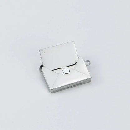 Collier photo enveloppe, adapté aux femmes et aux filles, bijoux cadeaux photo de famille ouvrable en acier inoxydable, pendentif personnalisé Ma boutique