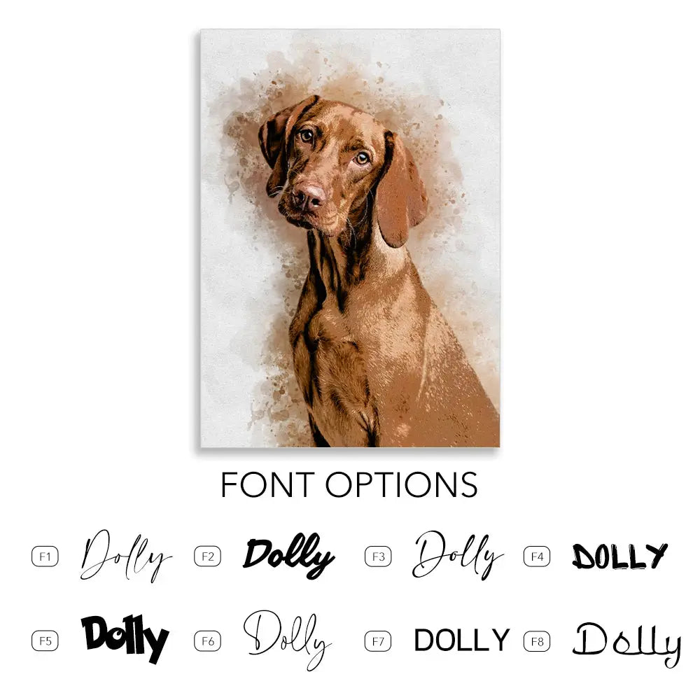 Cadeau commémoratif pour animaux de compagnie Portrait personnalisé - Toile personnalisée pour chien et chat de photo - Art aquarelle pont arc-en-ciel Ma boutique