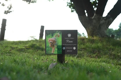 Piquet commémoratif personnalisé pour animaux de compagnie, marqueur acrylique, pierre tombale, Souvenirs pour chiens et chats, perte d'animaux, ajouter de la Photo et du texte, cadeau commémoratif